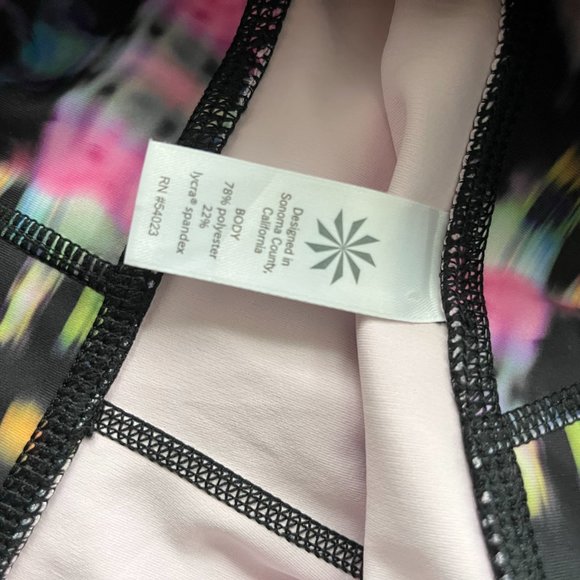 Athleta Women's Black and Pink Freedom Sonar Leggings Size M - Picture 12 of 12